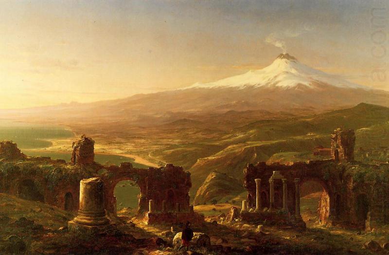 Thomas Cole Mount Etna from Taormina china oil painting image